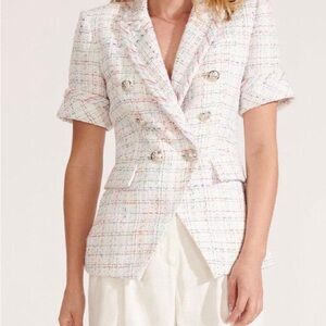 Veronica Beard Kearney Short Sleeve Polo Tee